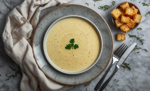 Krémová česnečka