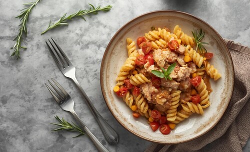 Tuňákové těstoviny se Smetanitem